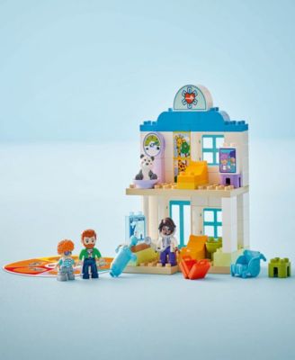 DUPLO Town First Time Visit with the Doctor Office Building Toy Playset 10449, 65 Pieces