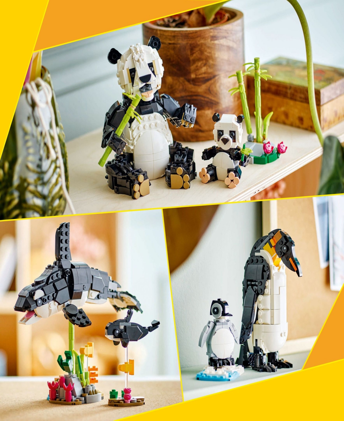 LEGO CREATOR 3 IN 1 WILD ANIMALS PANDA FAMILY BUILDING TOY 31165, 626 PIECES 