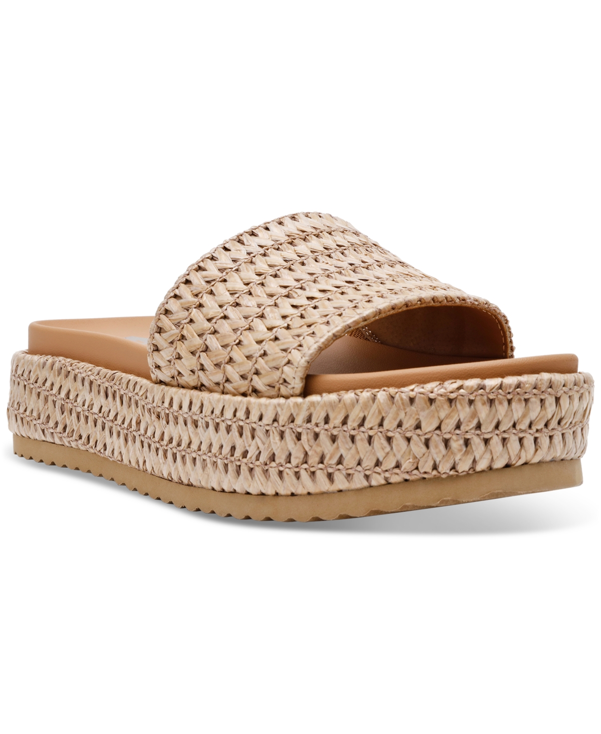 Women's Scottie Raffia Flatform Sandals - Cafe Raffia
