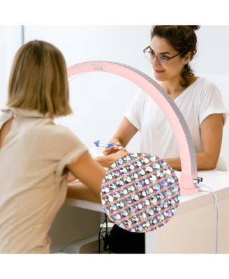 Nail Desk Lamp Half Moon Light 3360LM 48W Nail Tech Lamp Lash Light Adjustable Manicure Beauty Salon Home Spa