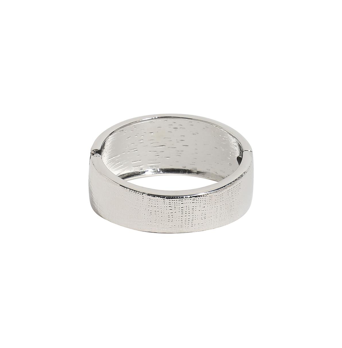 Sohi Crystal Rhombus Bracelet In Silver
