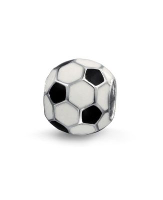 "Soccer Mom" Charm Bead Spacer - European Design For Pandora, Chamilia & Other Snake Chain Bracelets