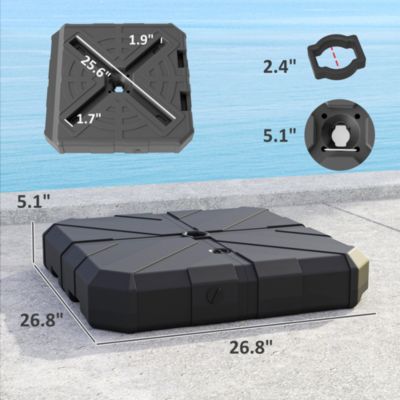 Offset Umbrella Base, /Water Filled Umbrella Sd,
