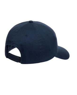 Men's 7-Panel Navy Blue Hat With Curved Brim