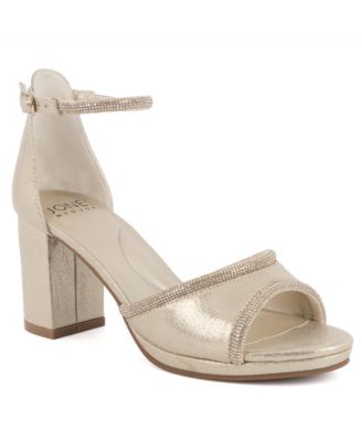 Jones New York - Women's Belizy Ankle-Strap Block-Heel Dress Sandals