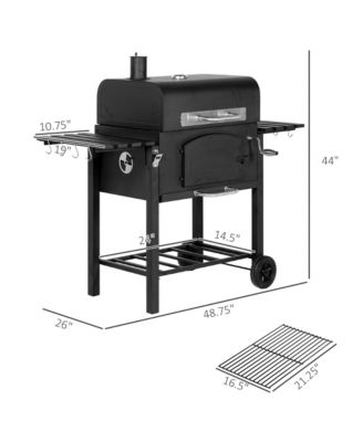 Charcoal Grill, BBQ with Adjustable Charcoal Height,