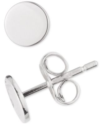 Lauren Ralph Lauren - Sterling Silver Disc Stud Earrings