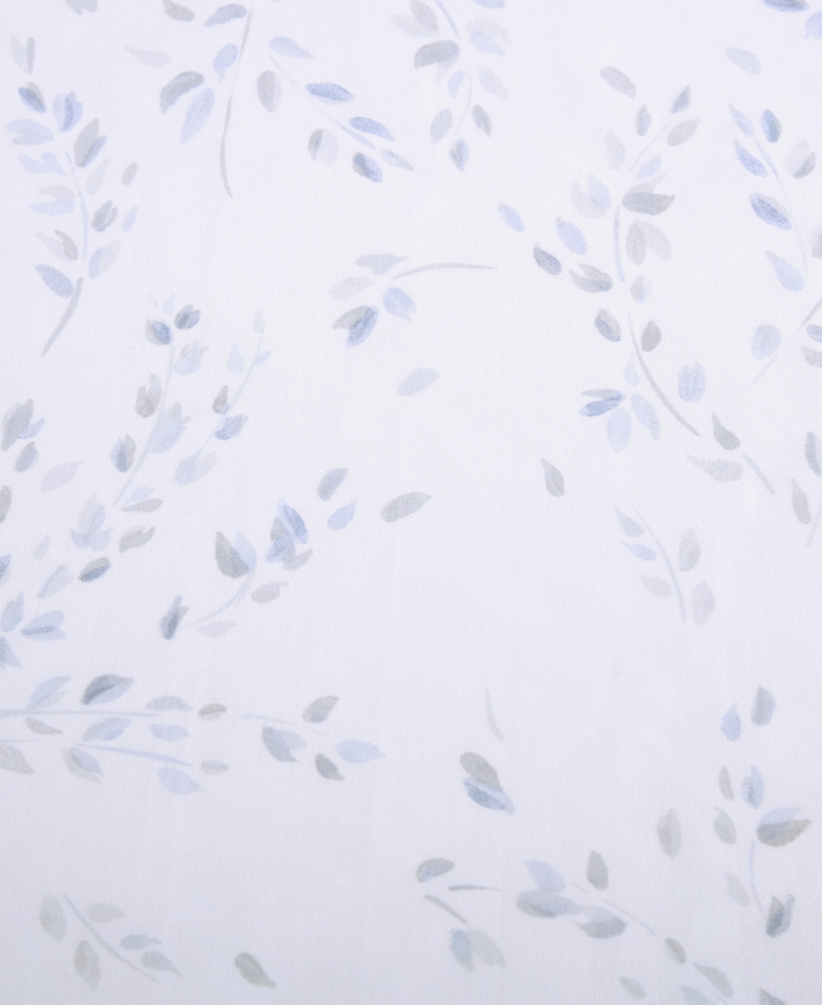 Calvin Klein Printed 300-thread Count Cotton Sateen 4-pc. Sheet Set, King In Airy Botanical Pale Blue