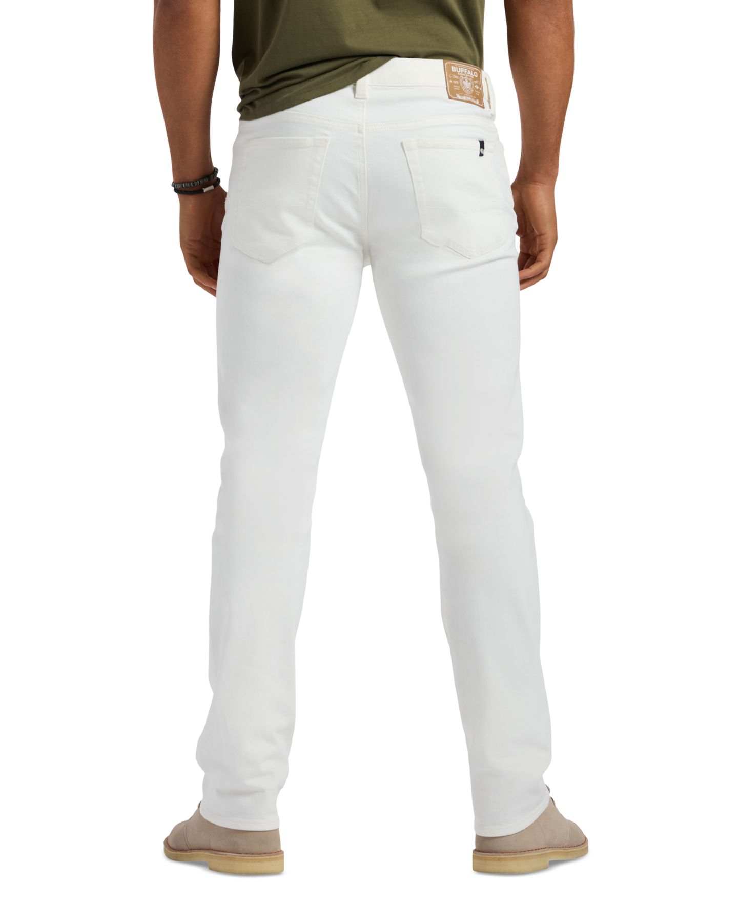 Мужские джинсы Buffalo David Bitton Straight Six Sleek White, цвет: Белый — фото 2