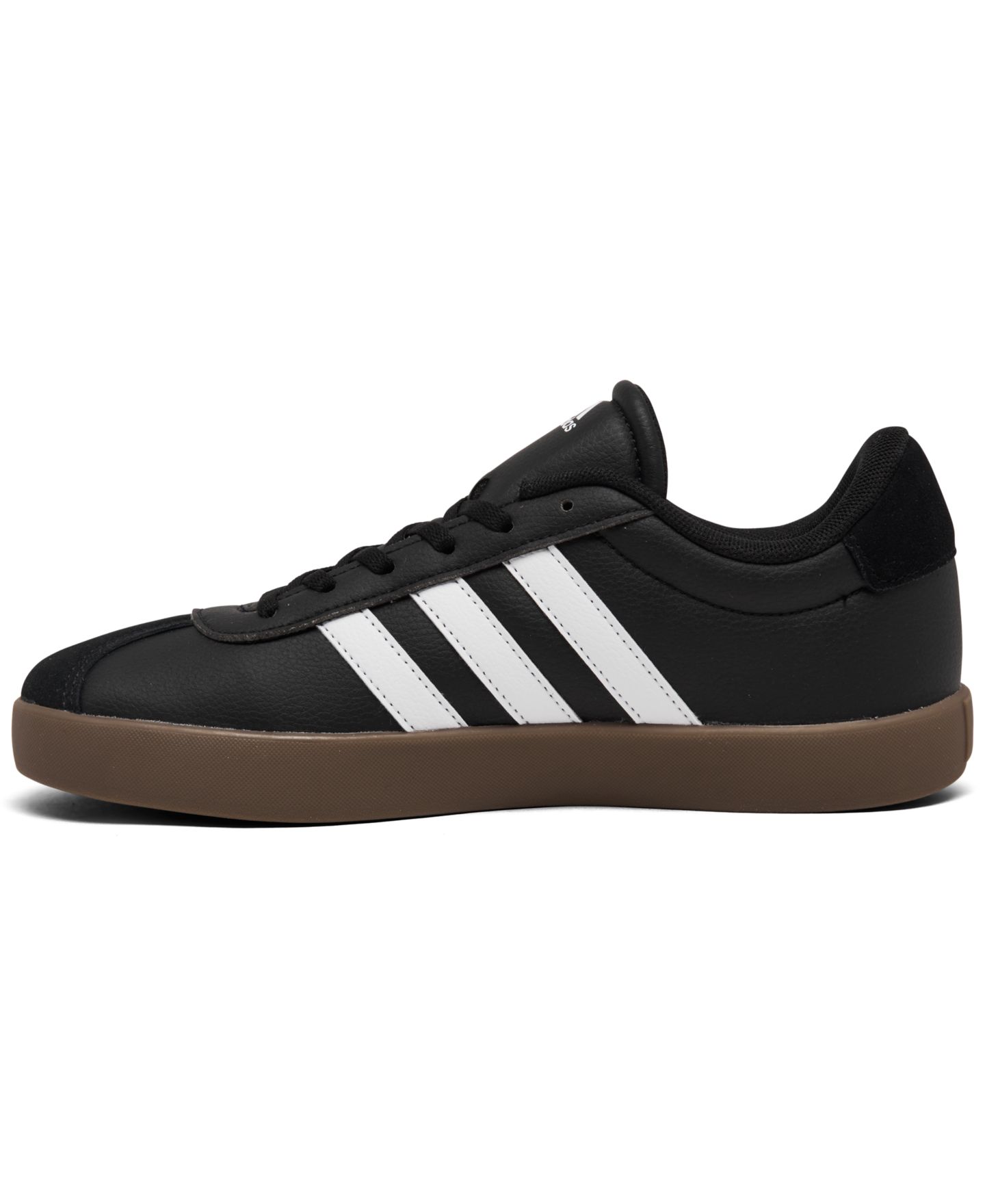Детские повседневные кроссовки adidas VL Court 3.0, цвет: Чёрный / Белый — фото 3