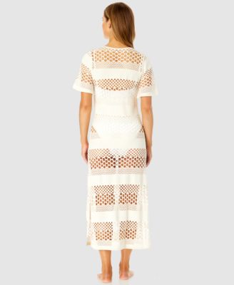 Women's Long Maxi Crochet Cover-Up 