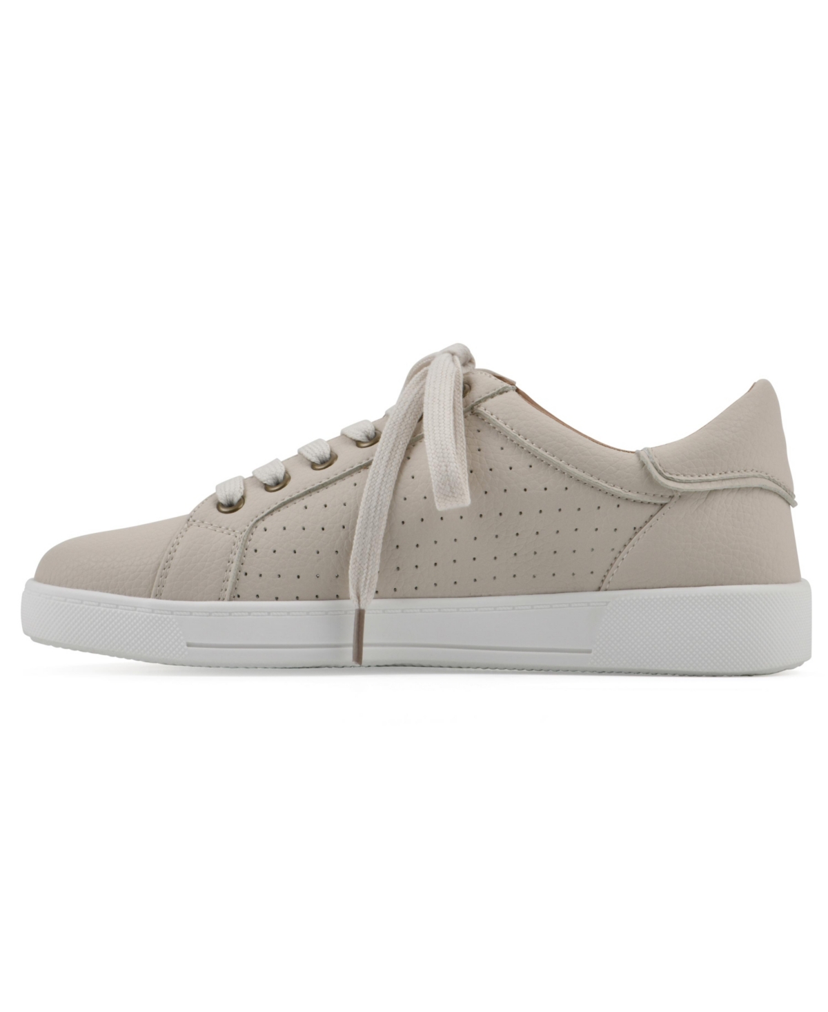 White Mountain Women's Uniform Lace-up Sneakers In Bone Smooth