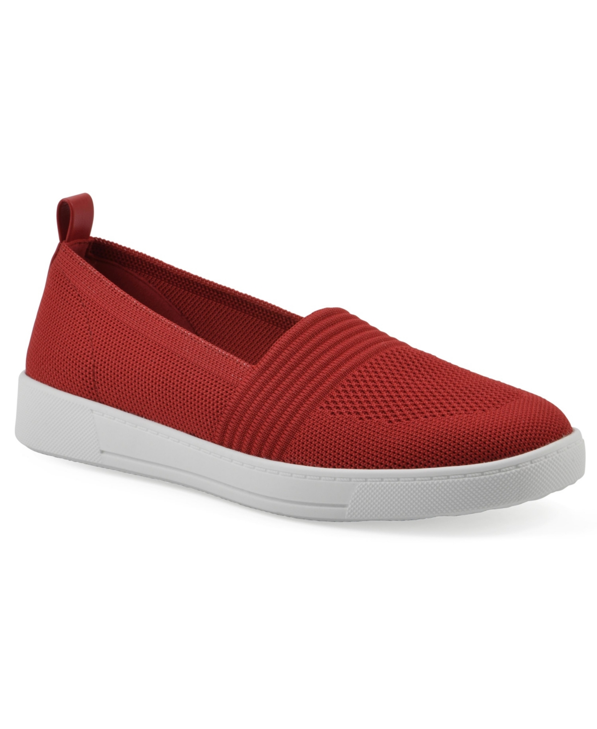 White Mountain Women's Upright Slip-on Sneakers In Cruella Red Fabric