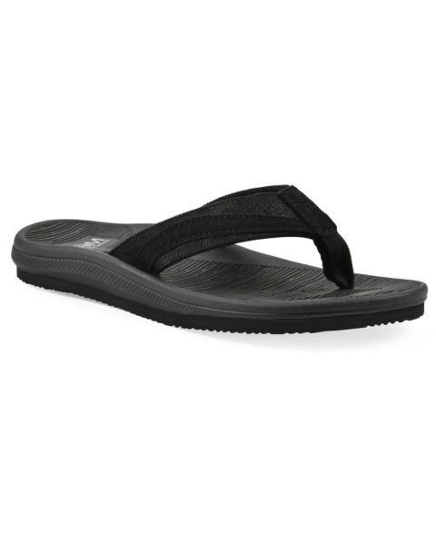 Женские сандалии White Mountain Bays Round Toe Flat, цвет: Чёрный