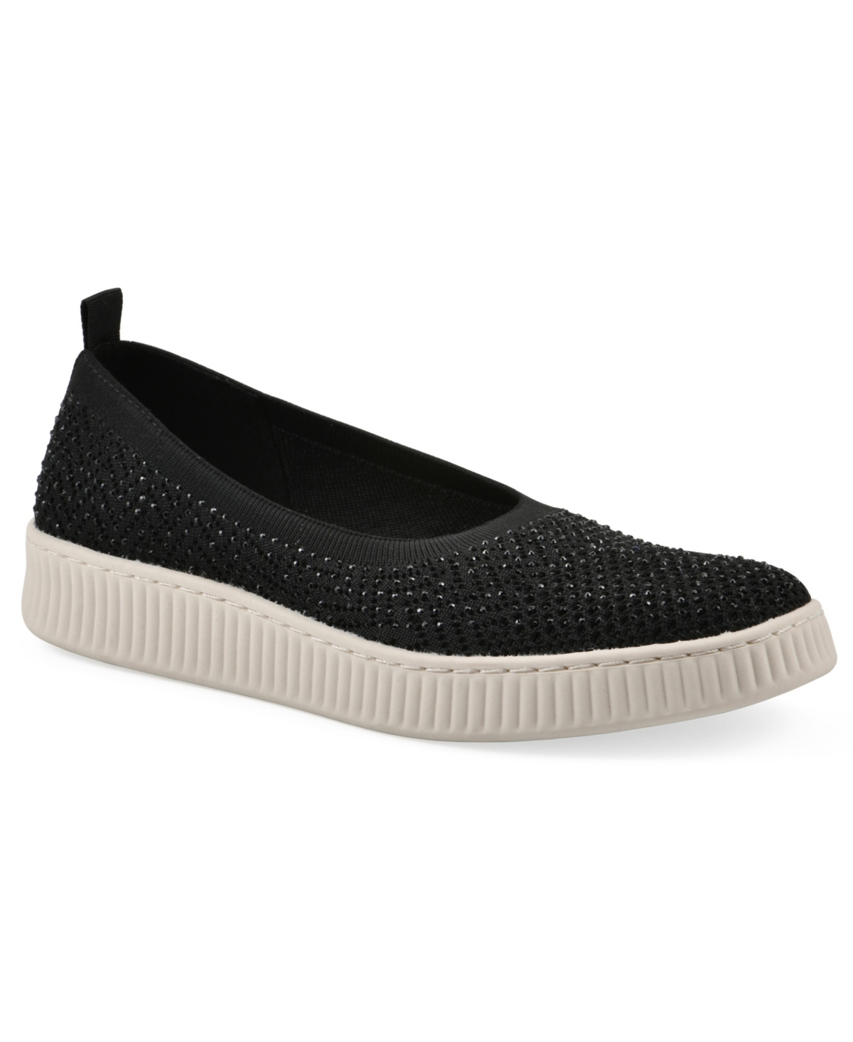 White Mountain Women's Digs Slip-on Sneakers In Black Fabric