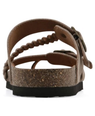 Women's Hammy Round Toe Flat Sandals