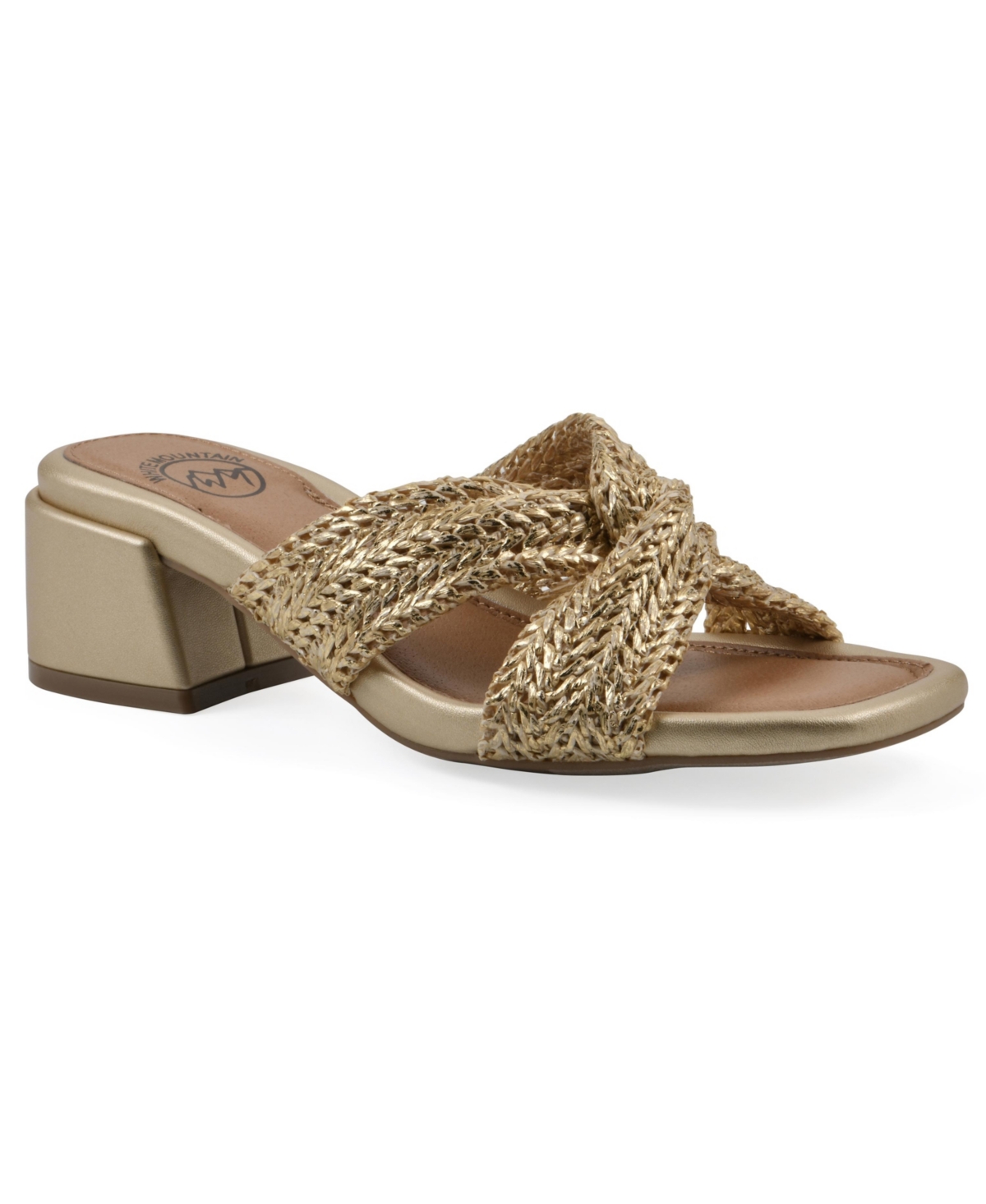 Women's Mills Round Toe Dress Sandals - Gold