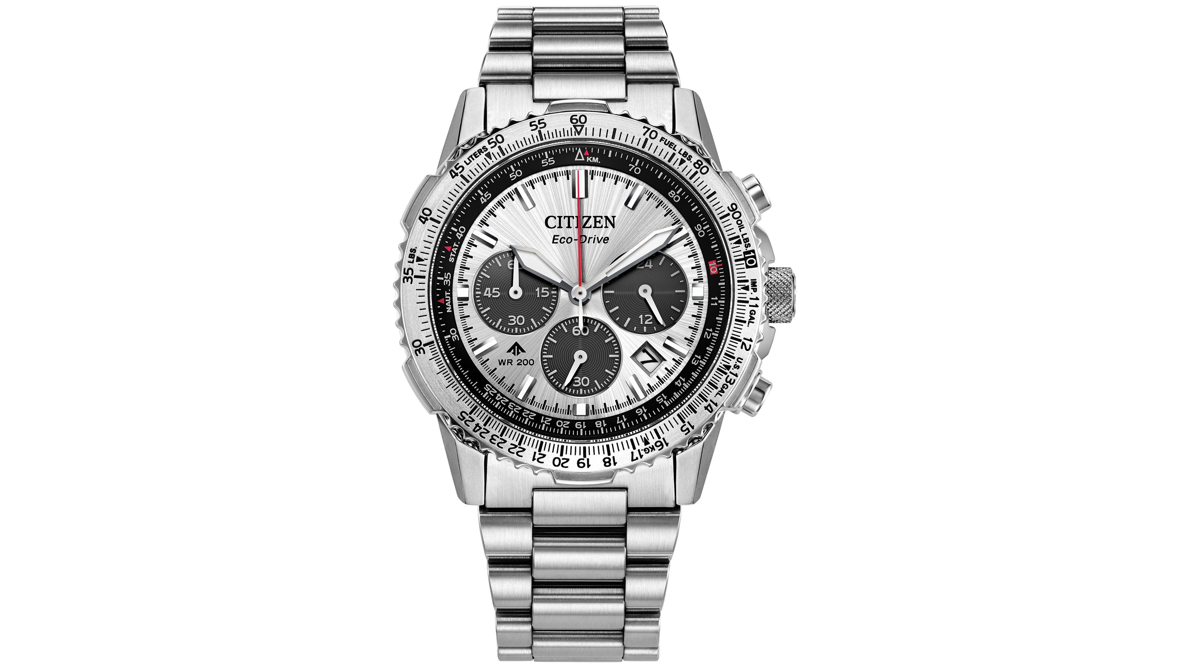 Citizen Men's Promaster Air Navihawk Silver-Tone Stainless Steel Bracelet Watch 40mm