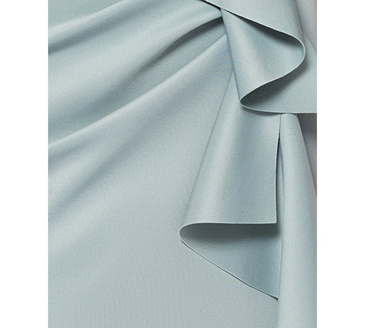Xscape Petite Off-the-shoulder Ruffle Gown In Sage