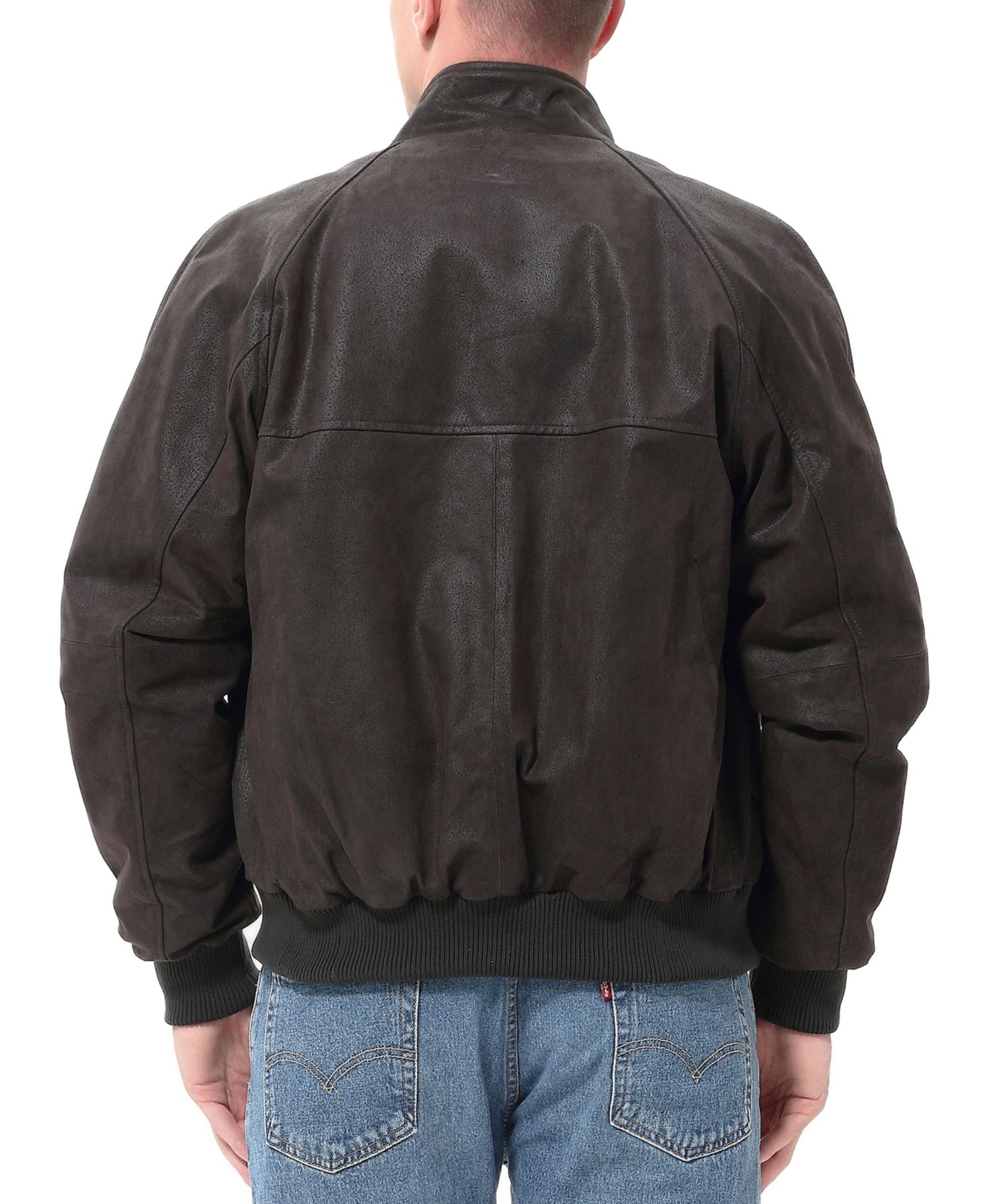 Men's WWII Distressed Leather Bomber Jacket