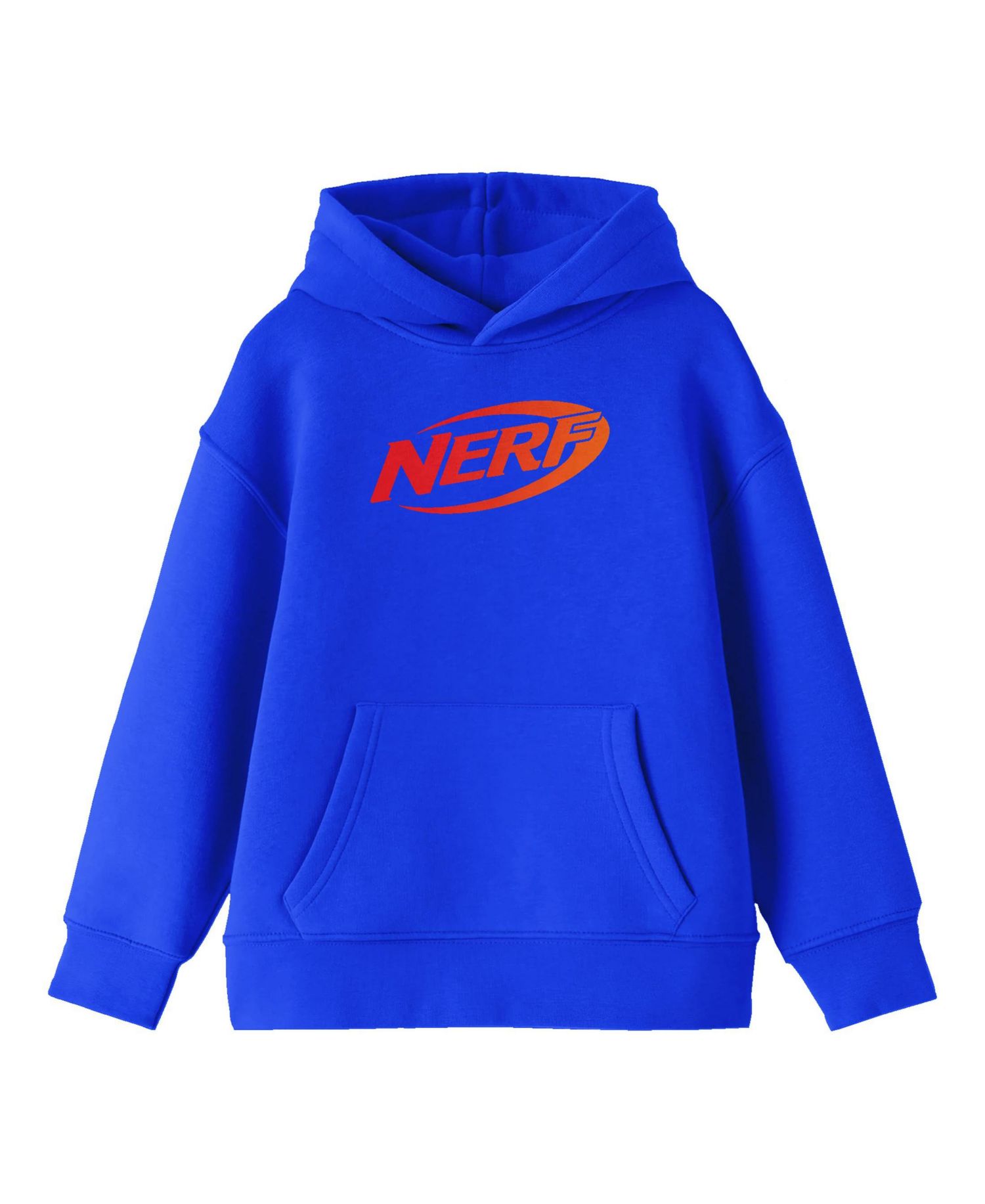 Logo Long Sleeve Royal Blue Boy's Hooded Sweatshirt-Medium