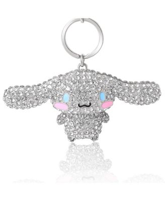 Cinnamoroll Crystal-Embellished Keychain Travel Bag Charm