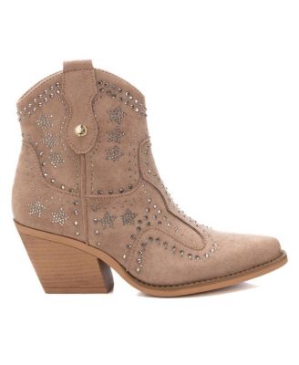 Women's Italian Western Suede Booties By XTI