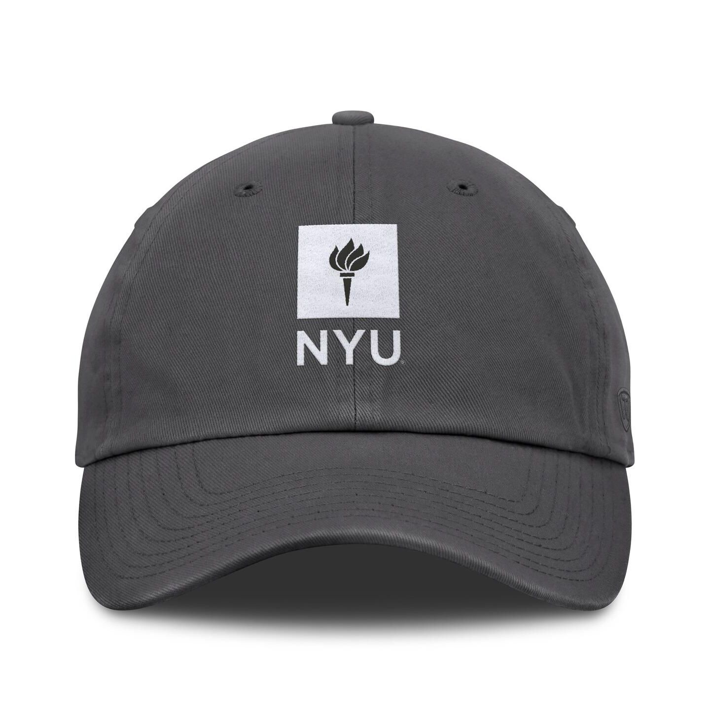 Мужская кепка Top of the World Heather Charcoal NYU Violets Team Logo Washed Adjustable Hat — фото 3