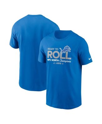 Nike - Men's Blue Detroit Lions 2024 NFC North Division Champions Locker Room Trophy Collection T-shirt