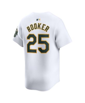 Men's Brent Rooker White Athletics Home Limited Player Jersey