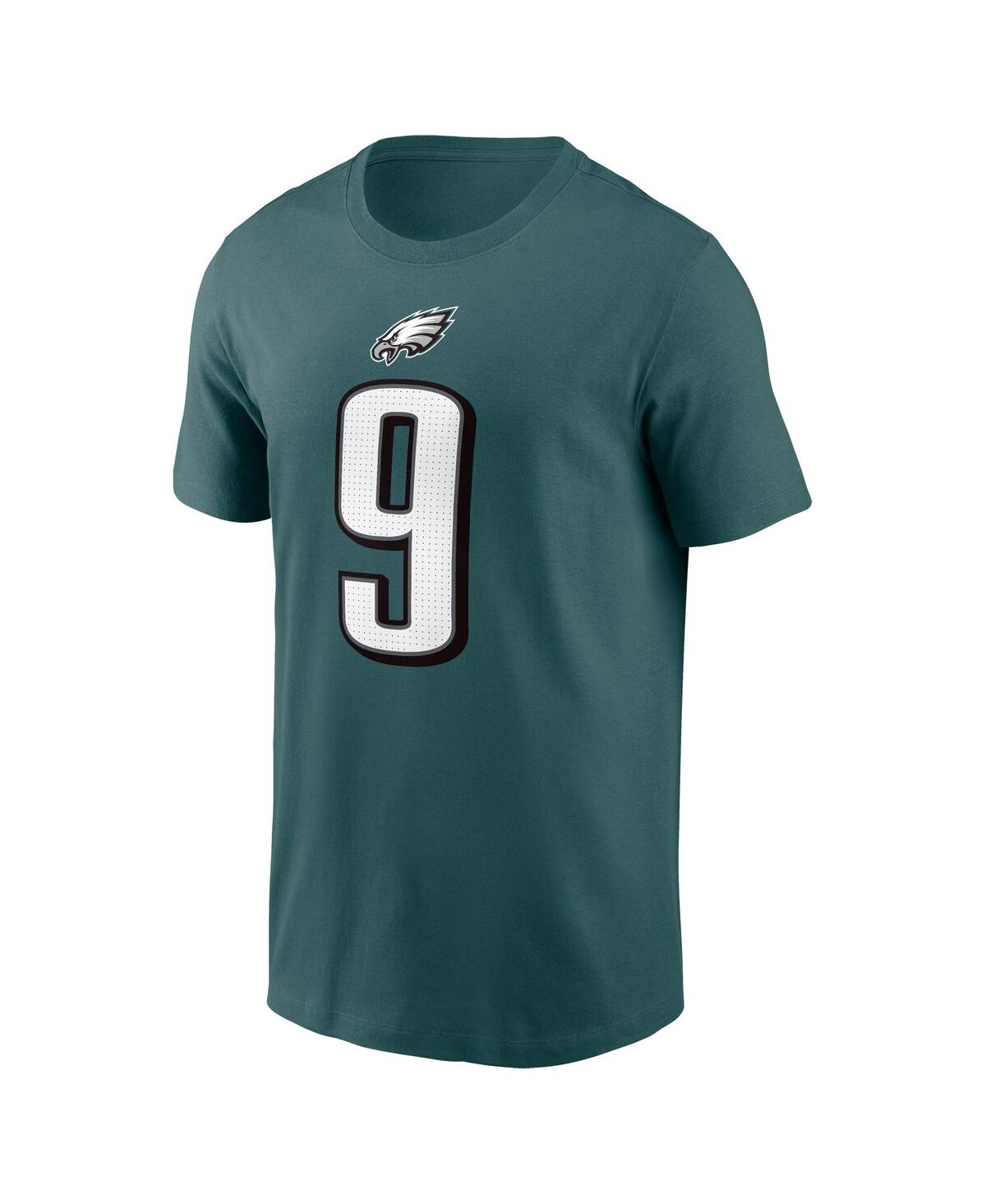 Nike Men's Nick Foles Midnight Green Philadelphia Eagles Retired Player Name Number T-shirt In Green