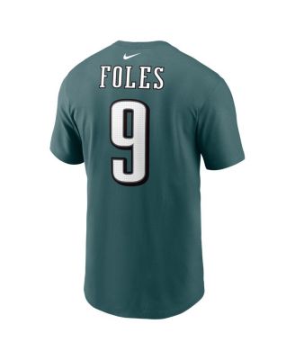 Men's Nick Foles Midnight Green Philadelphia Eagles Retired Player Name Number T-Shirt