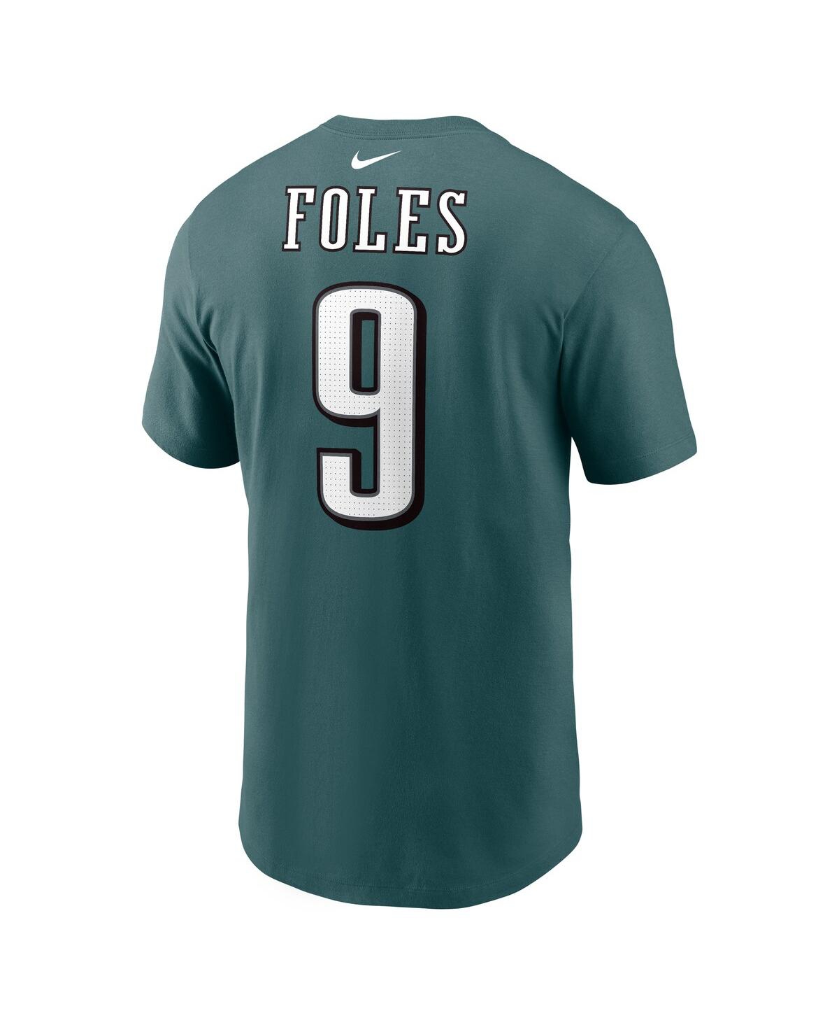 Nike Men's Nick Foles Midnight Green Philadelphia Eagles Retired Player Name Number T-shirt In Green