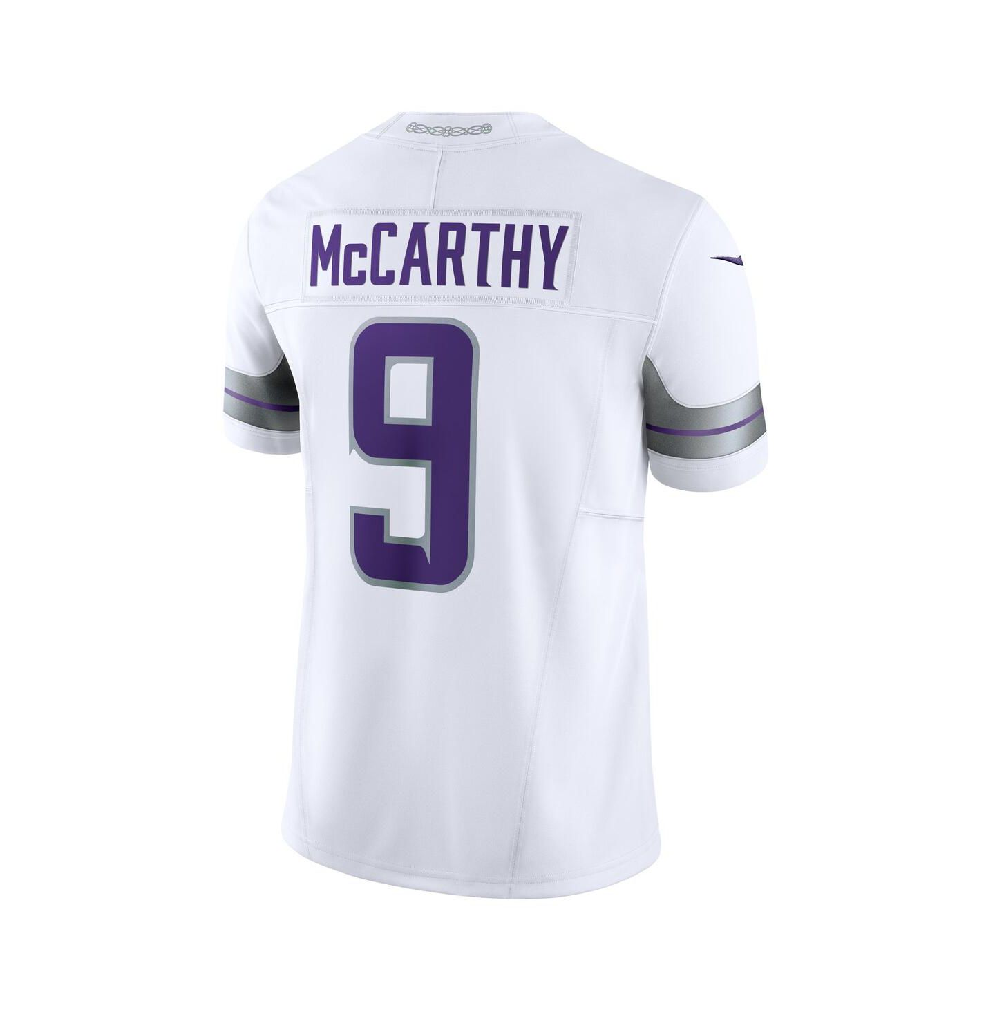 Мужской топ Nike J.J. McCarthy White Minnesota Vikings Vapor F.U.S.E. Limited Jersey — фото 2