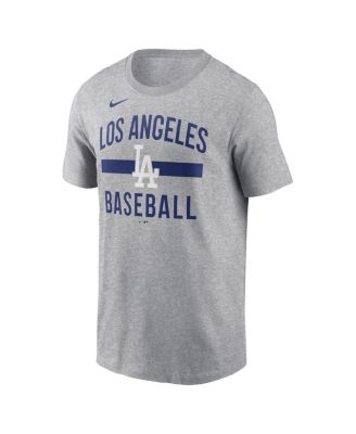 Men's Heather Gray Los Angeles Dodgers Arched T-Shirt