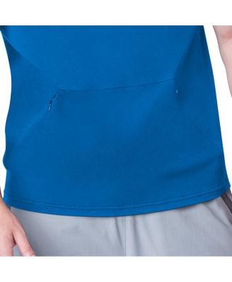 Men's Royal Detroit Lions Action Sleeveless Pullover Hoodie