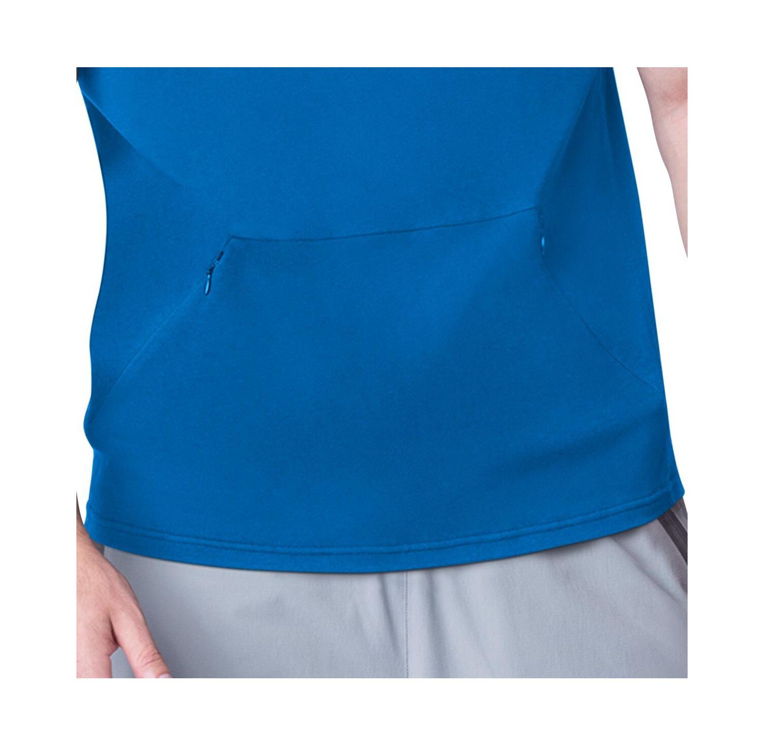 Men's Royal Detroit Lions Action Sleeveless Pullover Hoodie