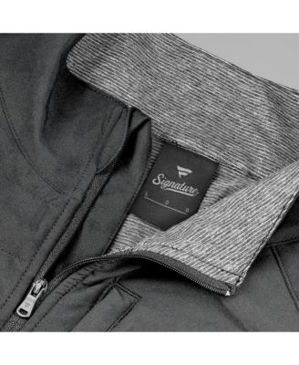Men's and Women's Black/Heather Gray Pittsburgh Steelers Front Office Tonal Full-Zip Jacket