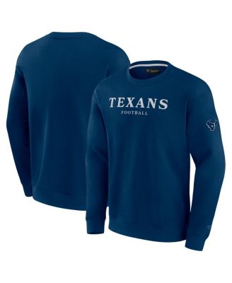 Fanatics - Men's and Women's Navy Houston Texans Elements Unlimited Fleece Pullover Sweatshirt