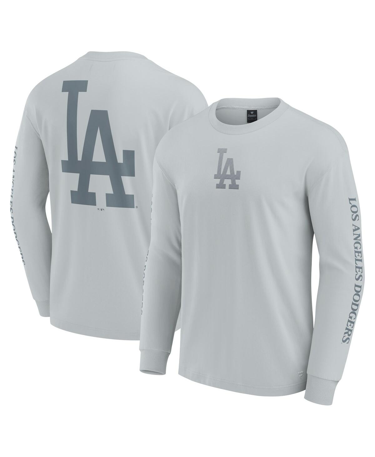 Fanatics Men's Gray Los Angeles Dodgers Elements Strive Long Sleeve T-shirt In Gray