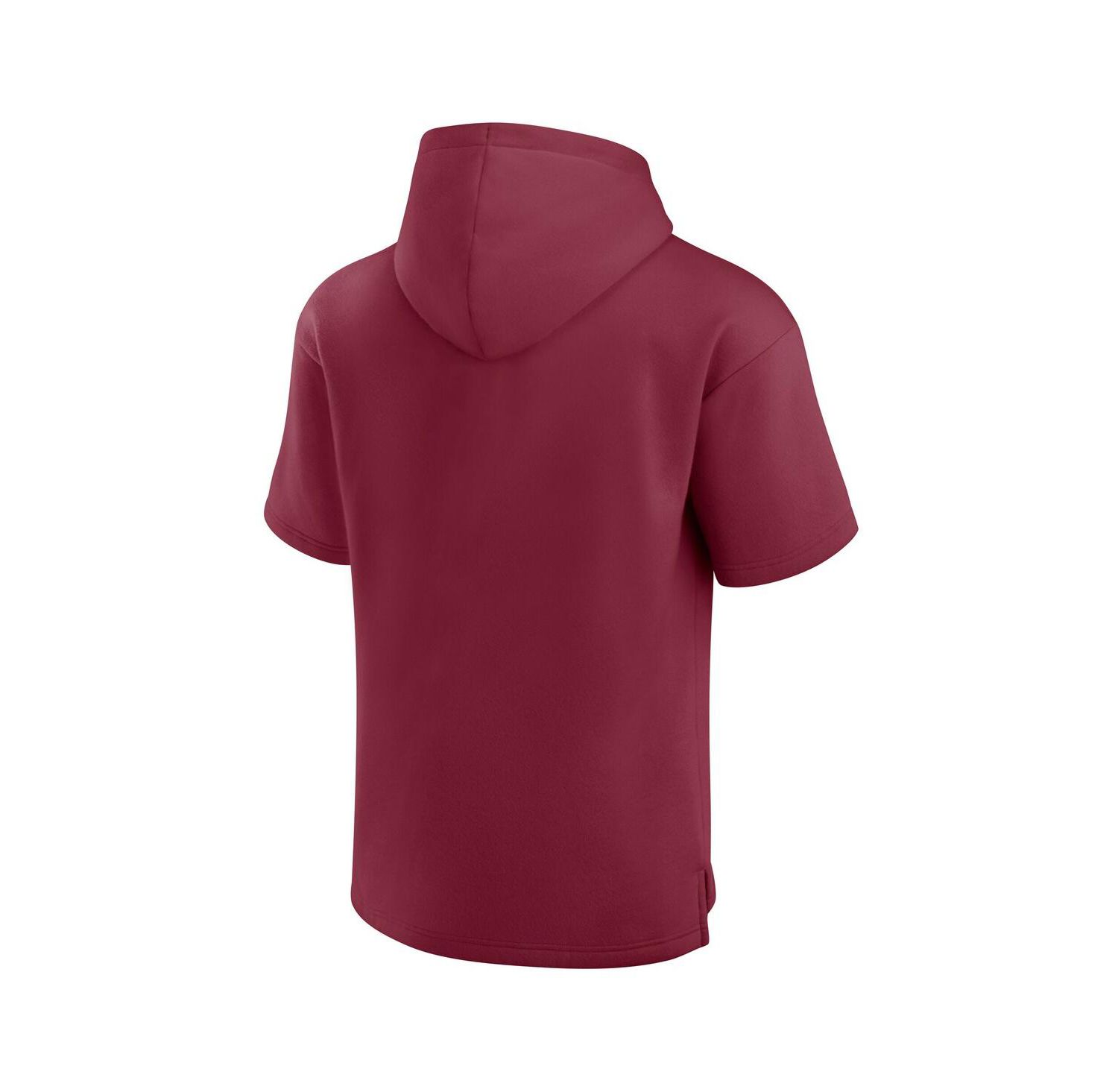 Men's Garnet Florida State Seminoles Ready Short Sleeve Pullover Hoodie