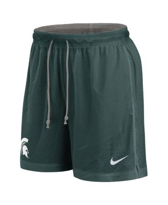 Men's Green/Heather Gray Michigan State Spartans Player Reversible Shorts