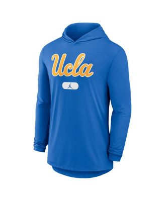 Men's Blue UCLA Bruins Lightweight Performance Long Sleeve Hoodie T-Shirt
