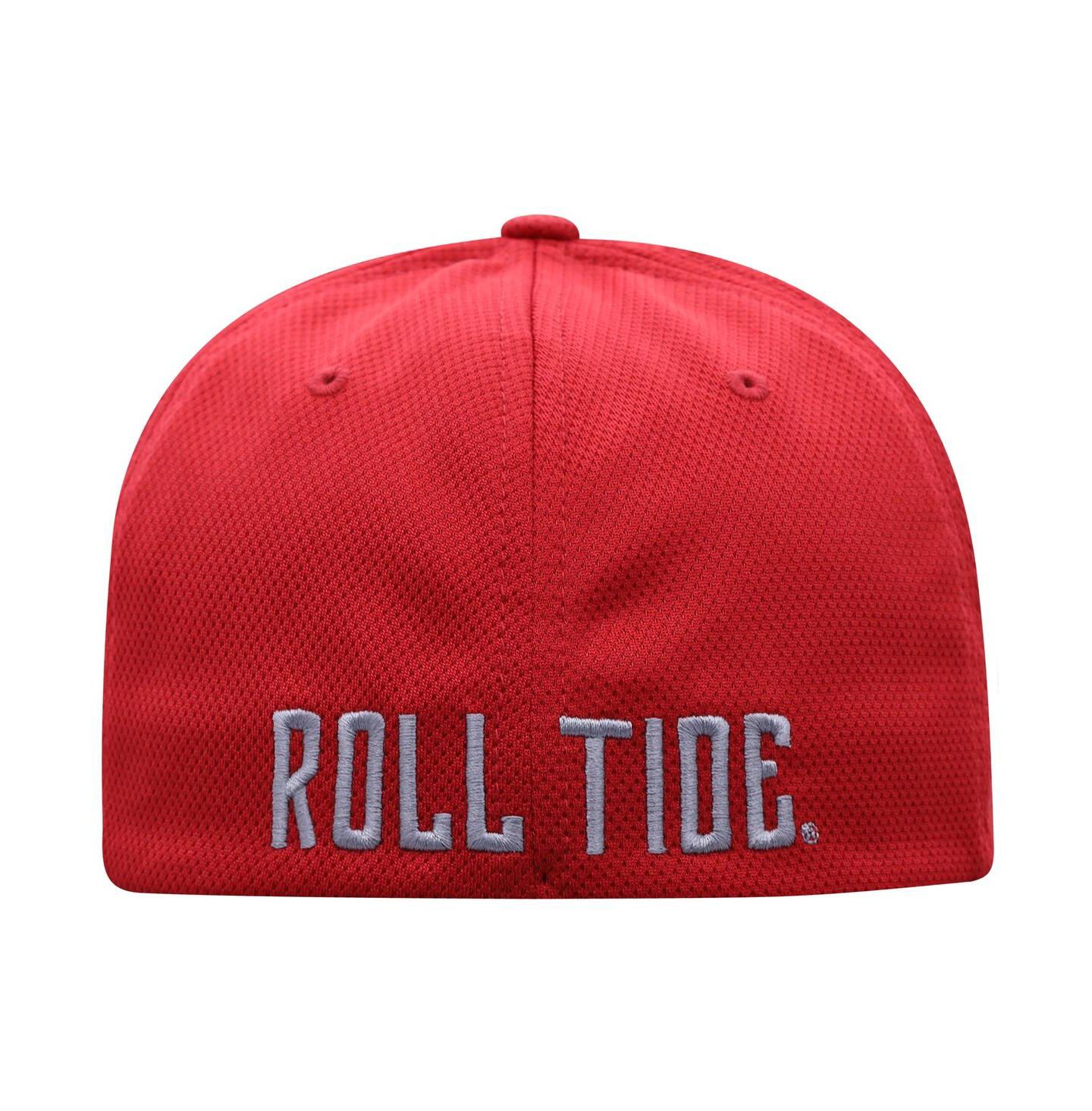 Мужской головной убор Top of the World Crimson Alabama Crimson Tide Reflex 2.0 Flex Fit Hat — фото 2