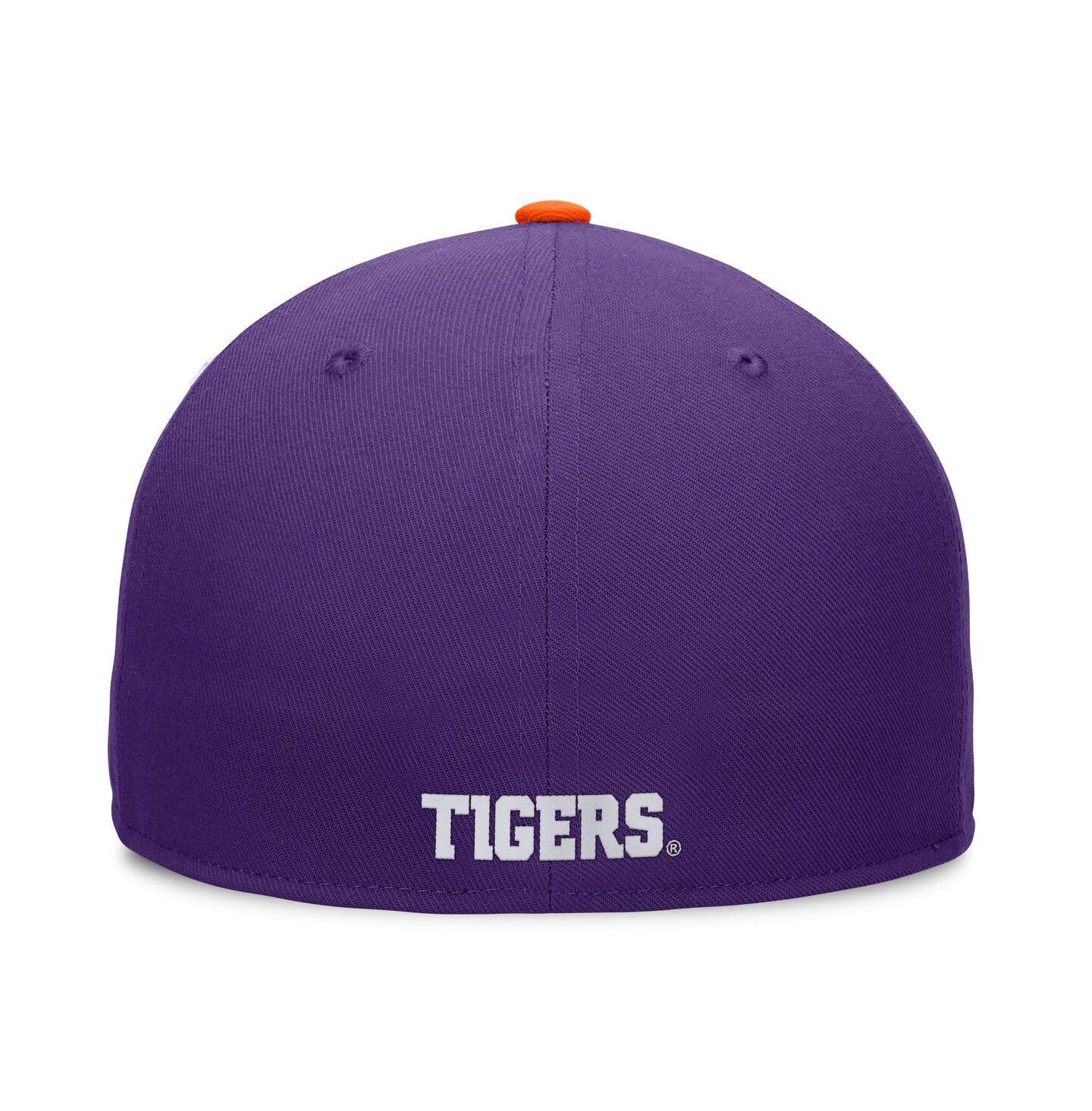 Мужская кепка Top of the World White/Orange Clemson Tigers Tri-Tone Heritage Collector Fitted Hat — фото 2