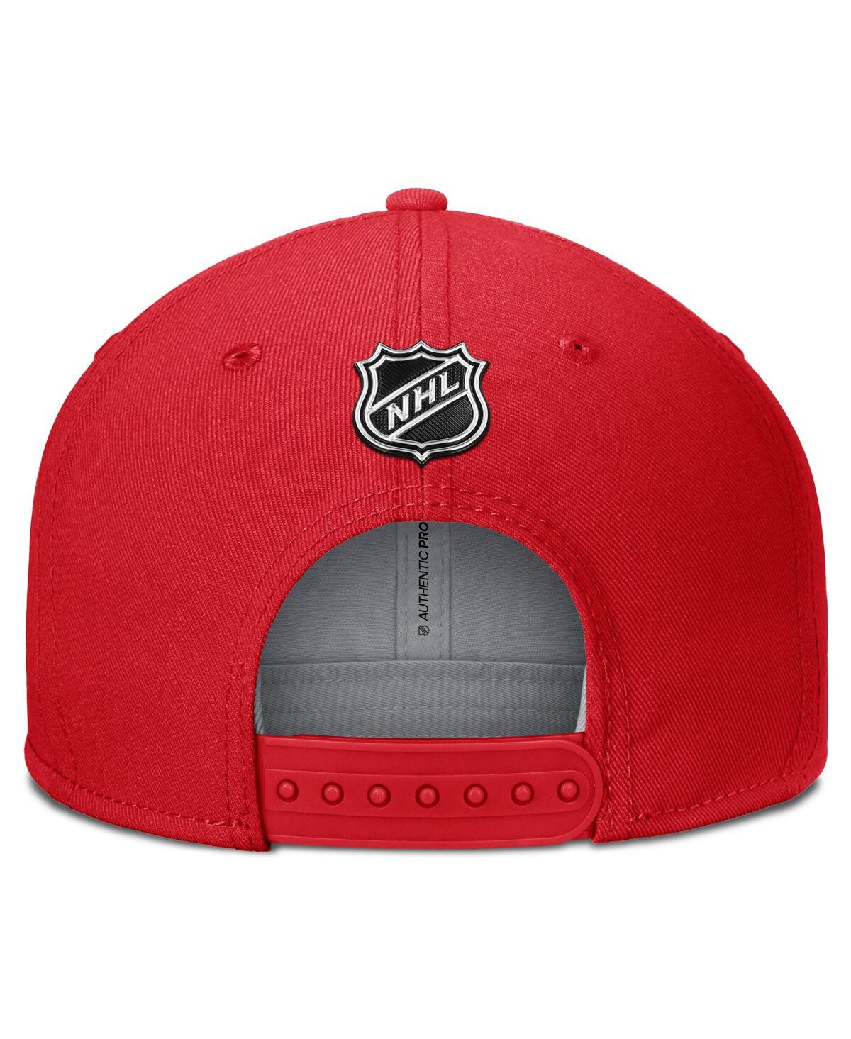 Fanatics Men's Red Detroit Red Wings Authentic Pro Team Rink Snapback Hat In Red
