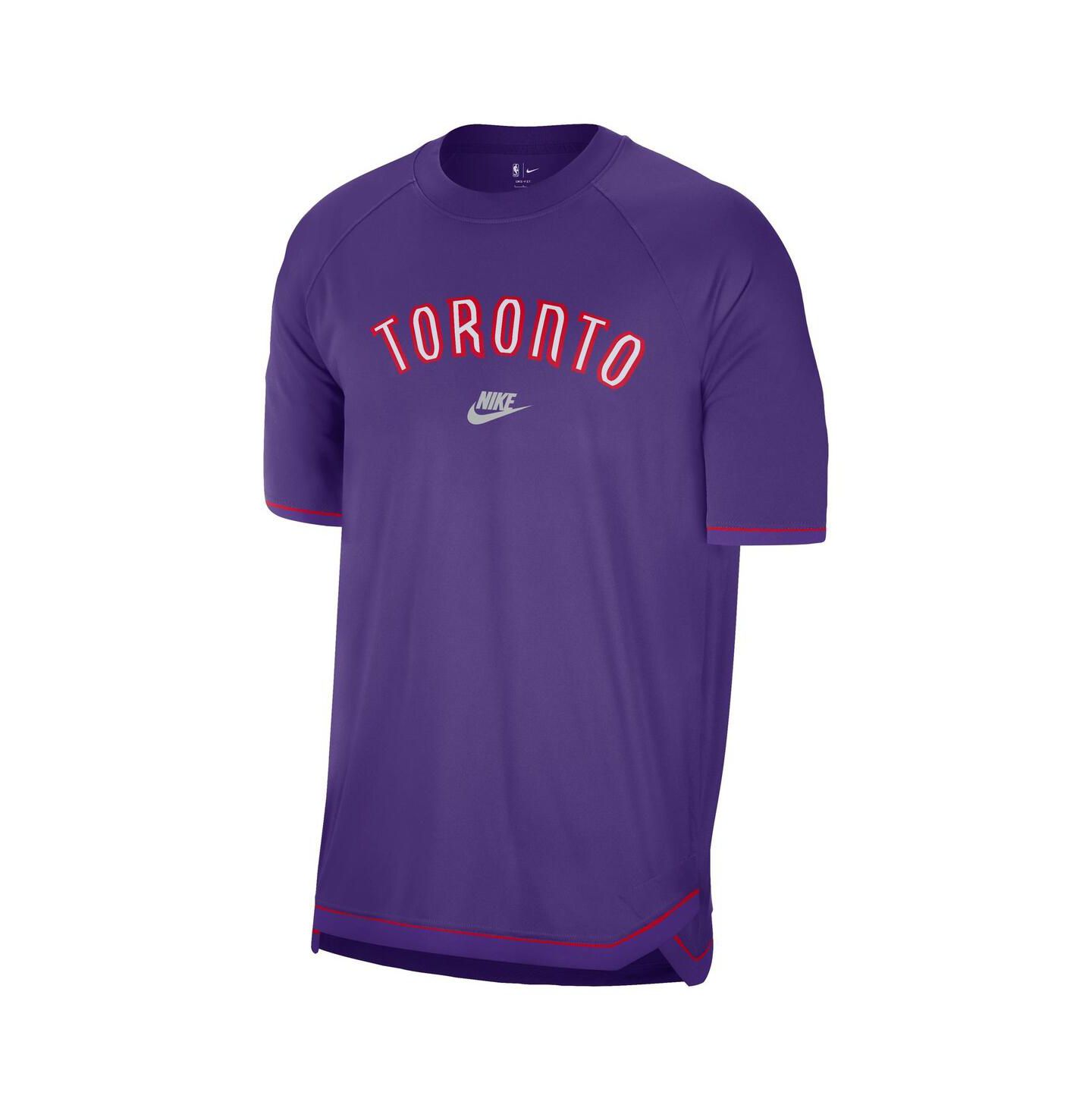 Мужская футболка Nike Purple Toronto Raptors 2024/25 Classic Edition Pregame Shooting — фото 2