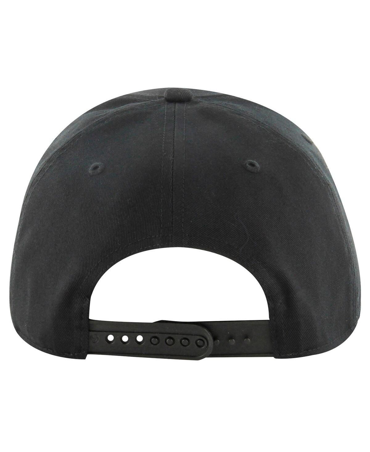 47 Brand Men's Black Las Vegas Raiders Overhand Hitch Adjustable Hat In Black