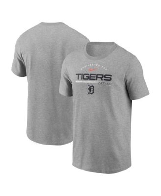 Nike - Men's Heather Gray Detroit Tigers Team Engineered Performance T-shirt
