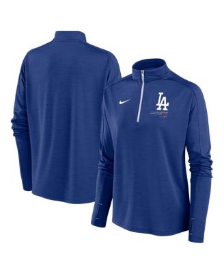 Nike - Women's Royal Los Angeles Dodgers Pacer Quarter-Zip Top